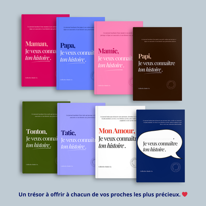 Coffret 4 journaux : Je veux connaître ton histoire