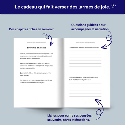 Coffret 3 journaux : Je veux connaître ton histoire
