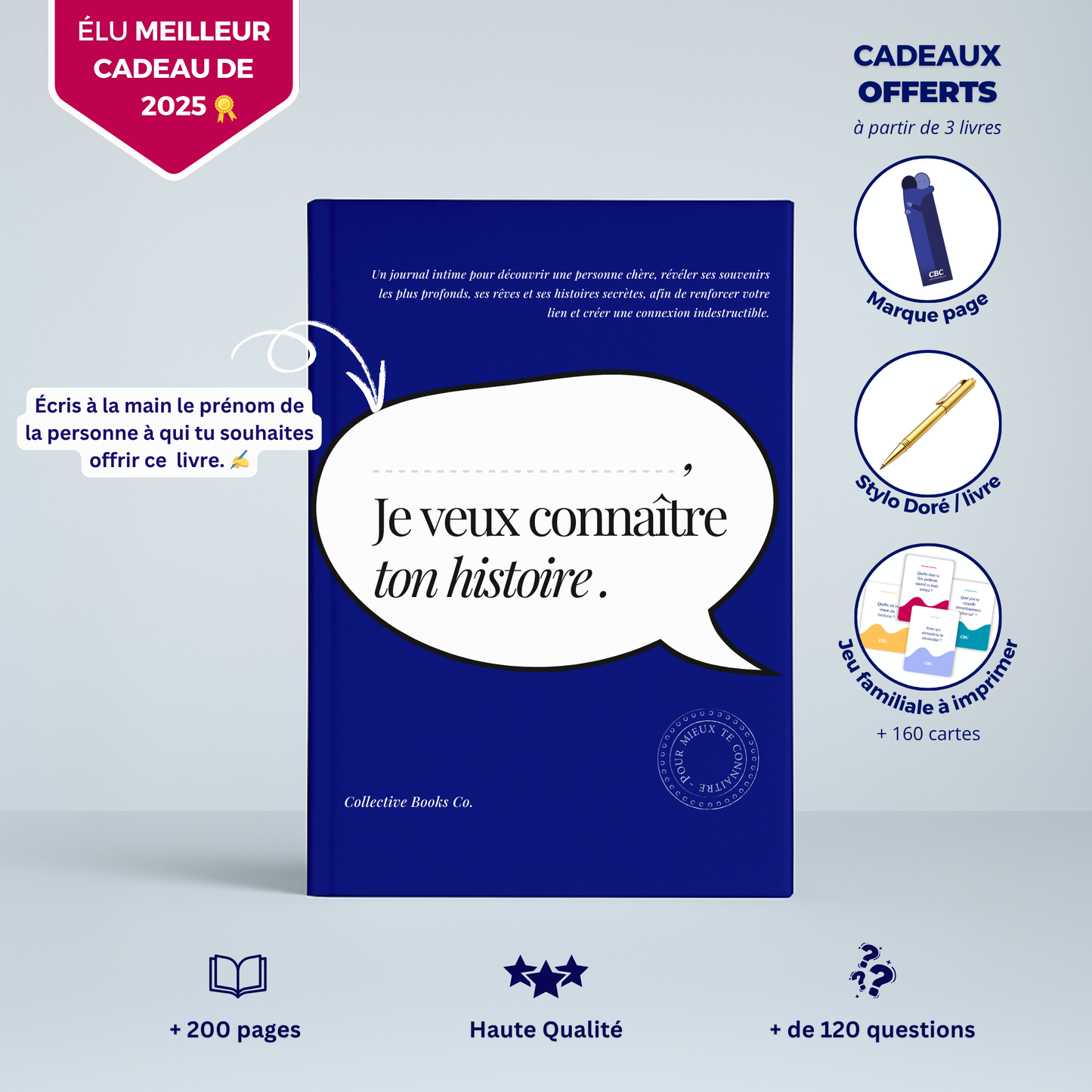 Journal Personnalisable : Je veux connaître ton histoire